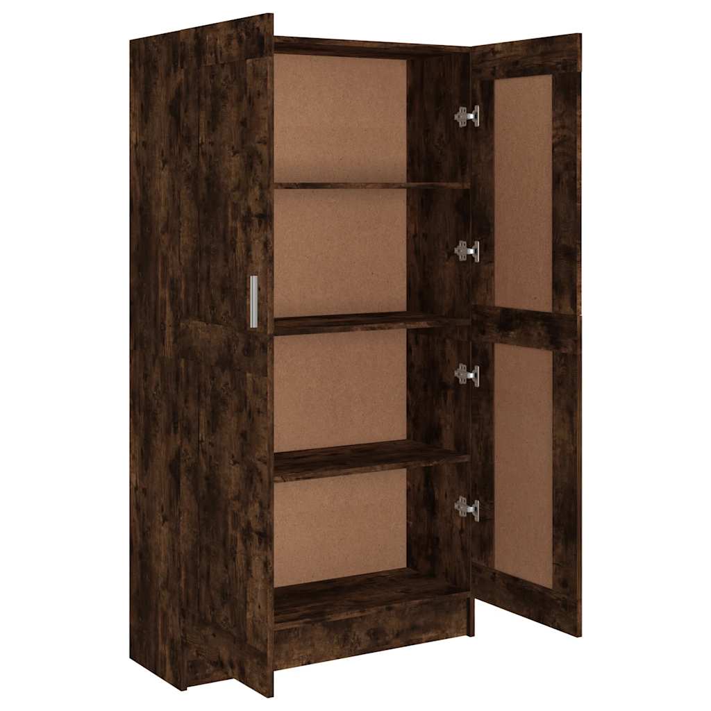 Libreria Rovere Fumo 82,5x30,5x150 cm in Legno Multistrato | homemem39