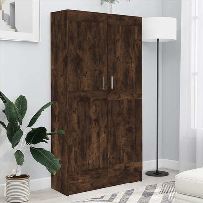 Libreria Rovere Fumo 82,5x30,5x150 cm in Legno Multistrato | homemem39