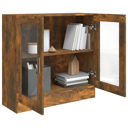 Mobile Vetrina Rovere Fumo 82,5x30,5x80 cm Legno Multistrato | homemem39