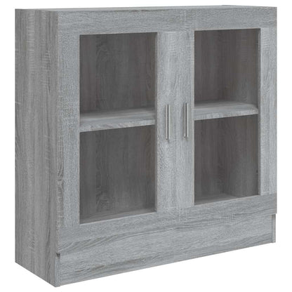 Mobile Vetrina Grigio Sonoma 82,5x30,5x80 cm Legno Multistrato | homemem39