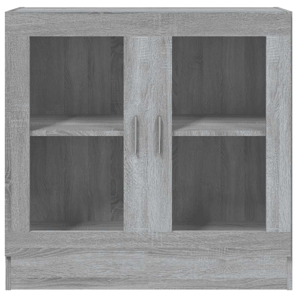 Mobile Vetrina Grigio Sonoma 82,5x30,5x80 cm Legno Multistrato | homemem39
