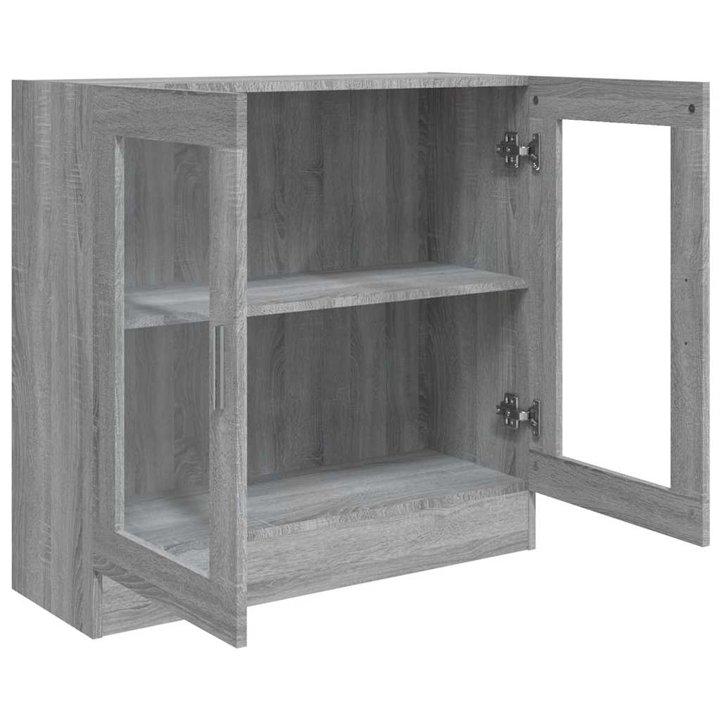 Mobile Vetrina Grigio Sonoma 82,5x30,5x80 cm Legno Multistrato | homemem39