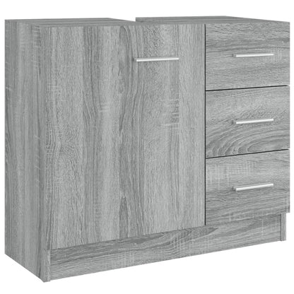 Mobile Lavabo Grigio Sonoma 63x30x54 cm in Legno Multistrato | homemem39