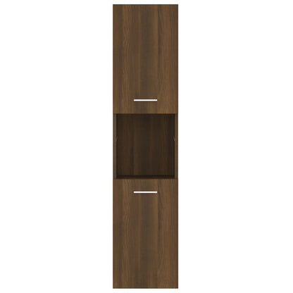 Mobile da Bagno Rovere Marrone 30x30x130cm in Legno Multistrato - homemem39