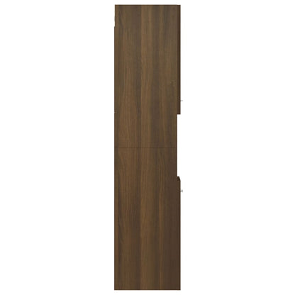 Mobile da Bagno Rovere Marrone 30x30x130cm in Legno Multistrato - homemem39