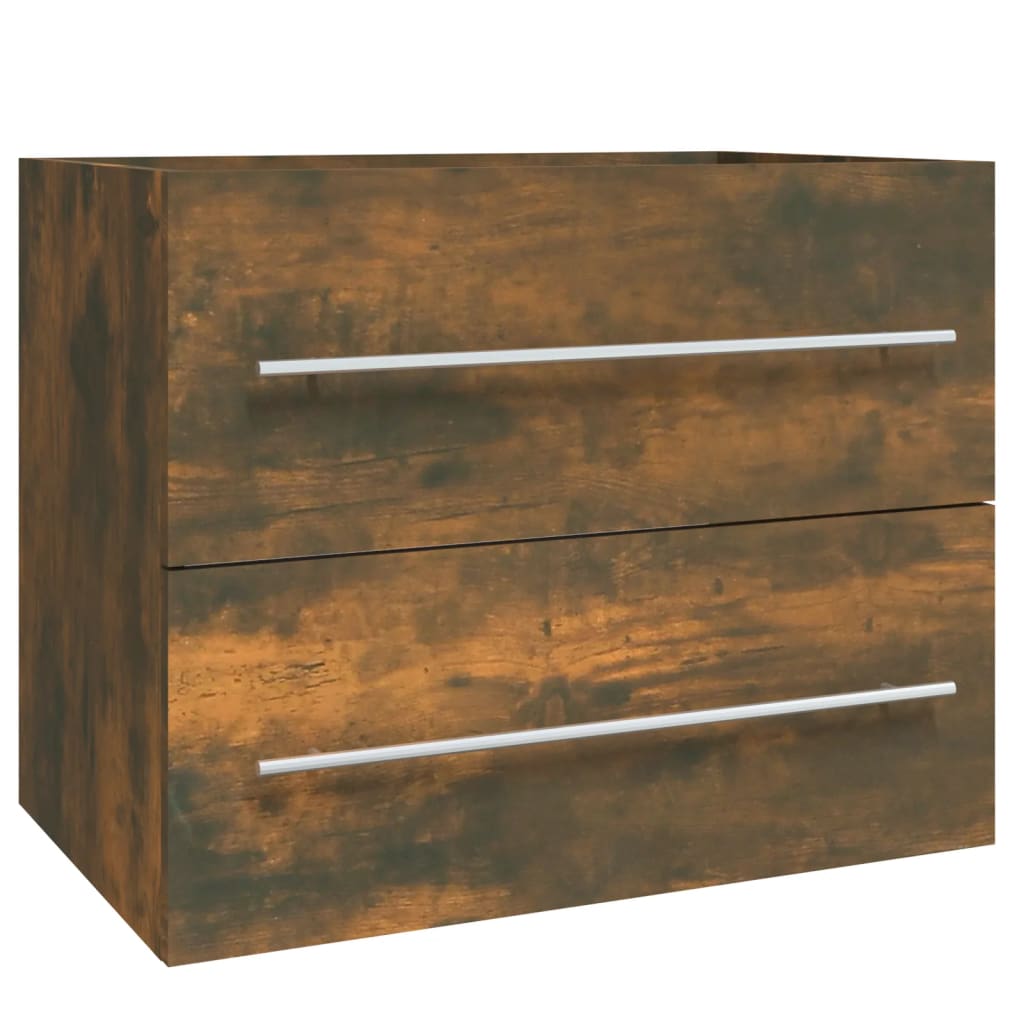 Mobile Lavabo Rovere Fumo 60x38,5x48 cm in Legno Multistrato | homemem39