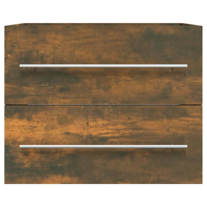 Mobile Lavabo Rovere Fumo 60x38,5x48 cm in Legno Multistrato | homemem39