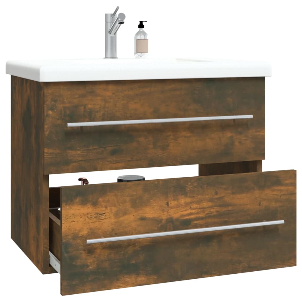 Mobile Lavabo Rovere Fumo 60x38,5x48 cm in Legno Multistrato | homemem39