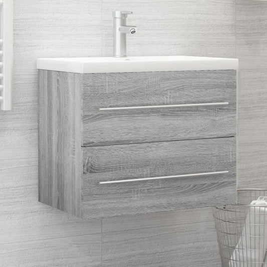 Mobile Lavabo Grigio Sonoma 60x38,5x48 cm in Legno Multistrato | homemem39