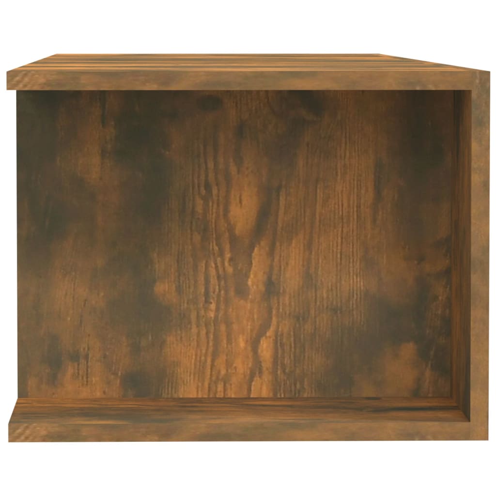 Mobile Porta TV con Luci LED Rovere Fumo 135x39x30 cm - homemem39