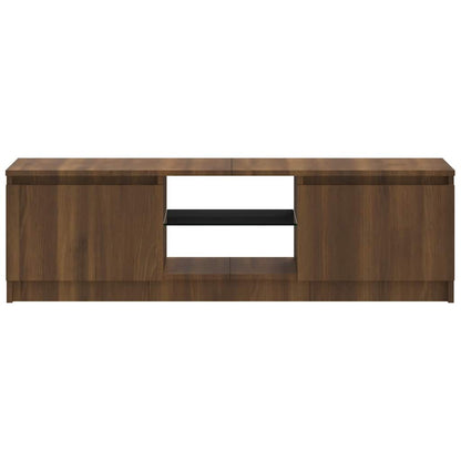 Mobile Porta TV con Luci LED Rovere Marrone 120x30x36 cm - homemem39