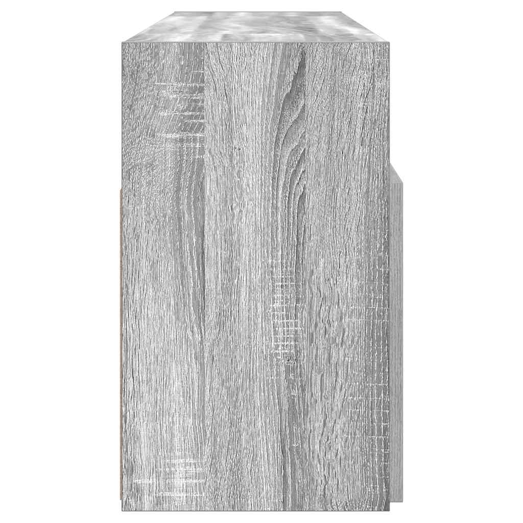 Mobile Porta TV con Luci LED Grigio Sonoma 120x30x50 cm - homemem39