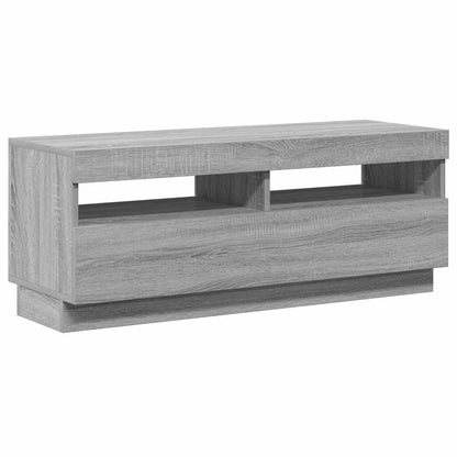Mobile Porta TV con Luci LED Grigio Sonoma 100x35x40 cm - homemem39