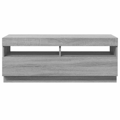 Mobile Porta TV con Luci LED Grigio Sonoma 100x35x40 cm - homemem39