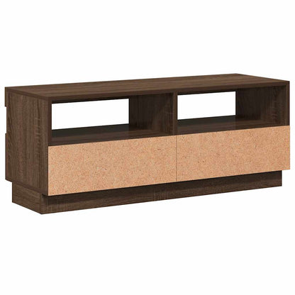 Mobile Porta TV con Luci LED Rovere Marrone 100x35x40 cm - homemem39