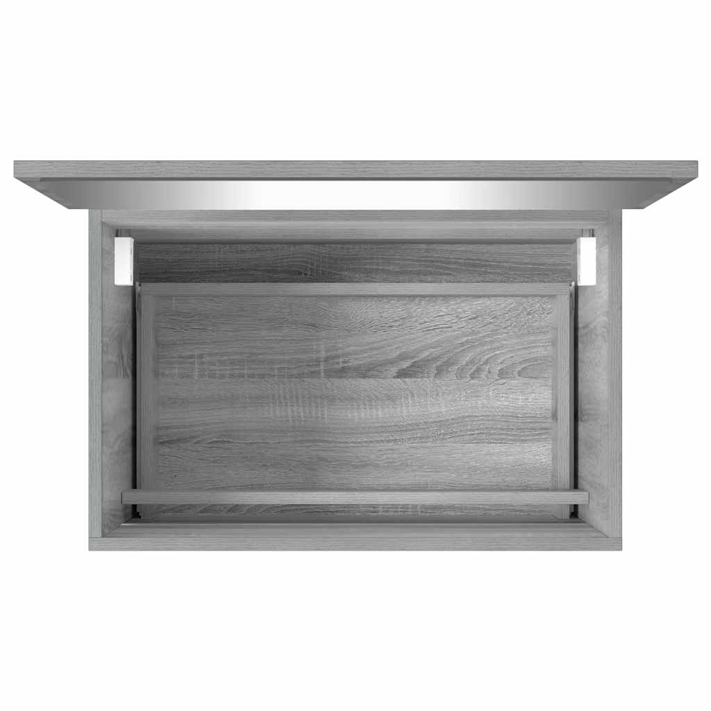Set Mobili da Bagno 2 pz Grigio Sonoma in Legno Multistrato | homemem39