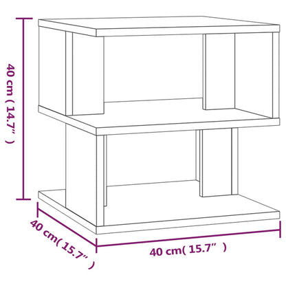 Tavolino da Salotto Rovere Marrone 40x40x40cm Legno Multistrato - homemem39