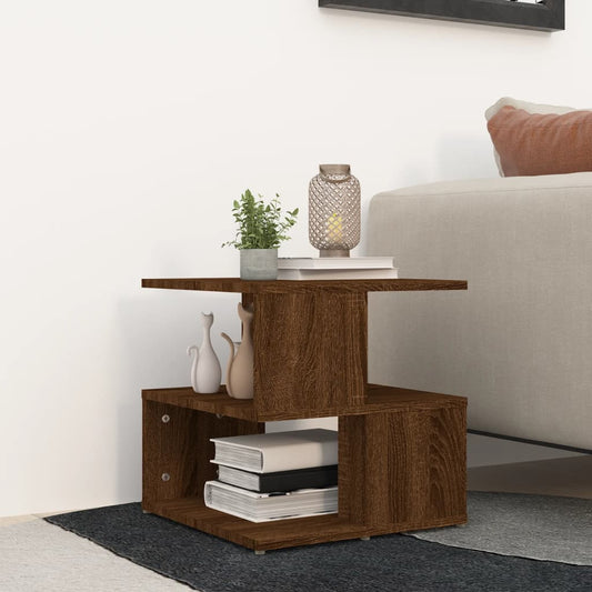 Tavolino da Salotto Rovere Marrone 40x40x40cm Legno Multistrato - homemem39