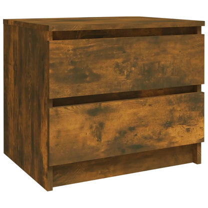 Comodini Rovere Fumo 2 pz 50x39x43,5 cm in Legno Multistrato - homemem39