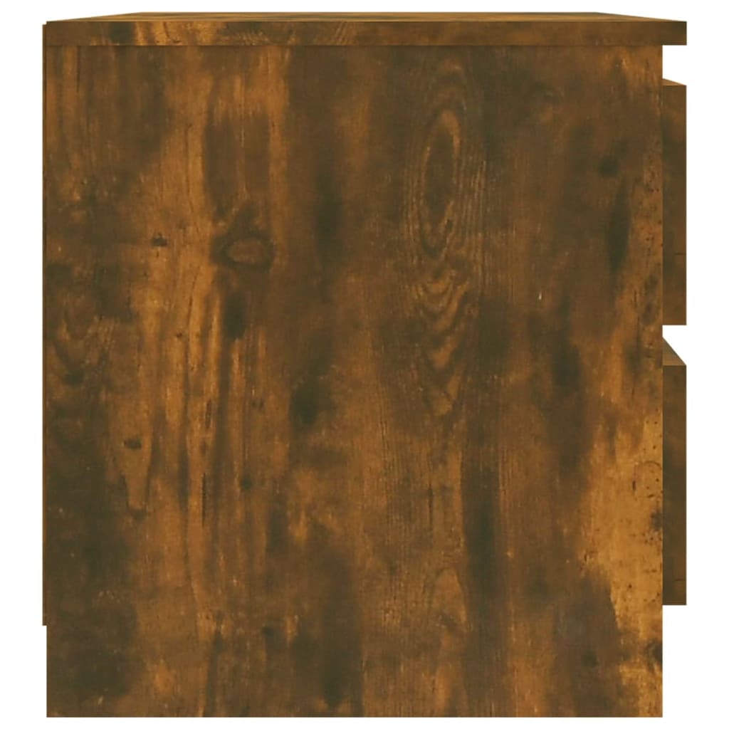 Comodini Rovere Fumo 2 pz 50x39x43,5 cm in Legno Multistrato - homemem39