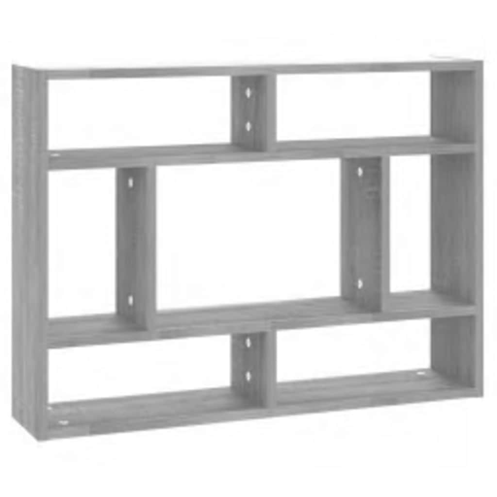 Mensola a Muro Grigio Sonoma 75x16x55 cm in Legno Multistrato | homemem39
