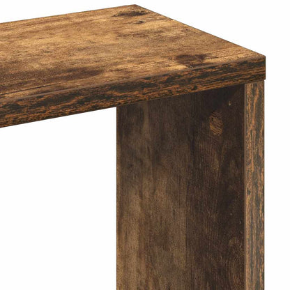 Mensola a Muro Rovere Fumo 36x16x90 cm in Legno Multistrato | homemem39