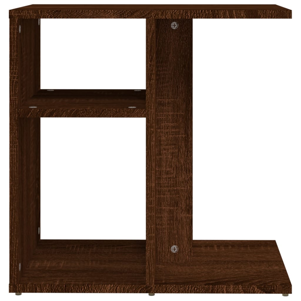 Tavolino da Salotto Rovere Marrone 50x30x50cm Legno Multistrato | homemem39