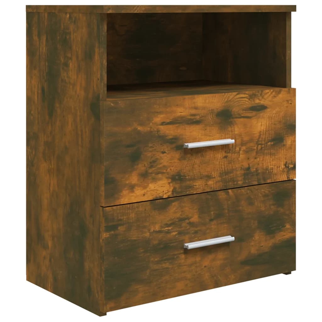 Comodini 2 pz Rovere Fumo 50x32x60 cm - homemem39