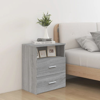Comodini 2 pz Grigio Sonoma 50x32x60 cm - homemem39