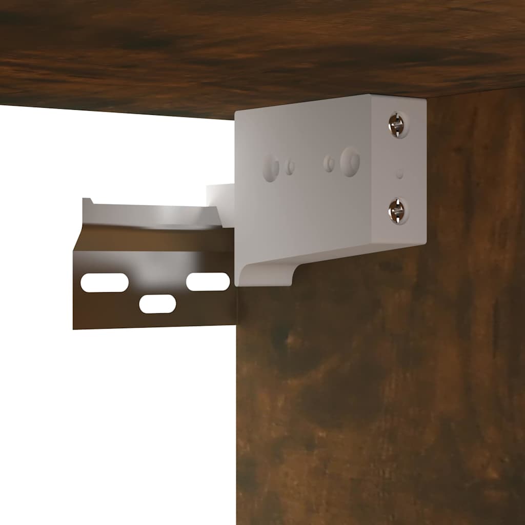 Mobili Porta TV Pensili 3 pz Rovere Fumo 60x30x30 cm - homemem39