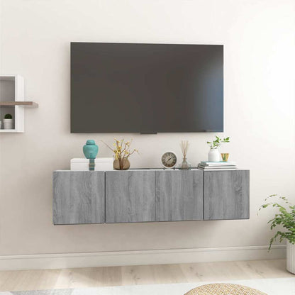 Mobili TV Pensili Grigio Sonoma 2 pz 60x30x30 Legno Multistrato - homemem39