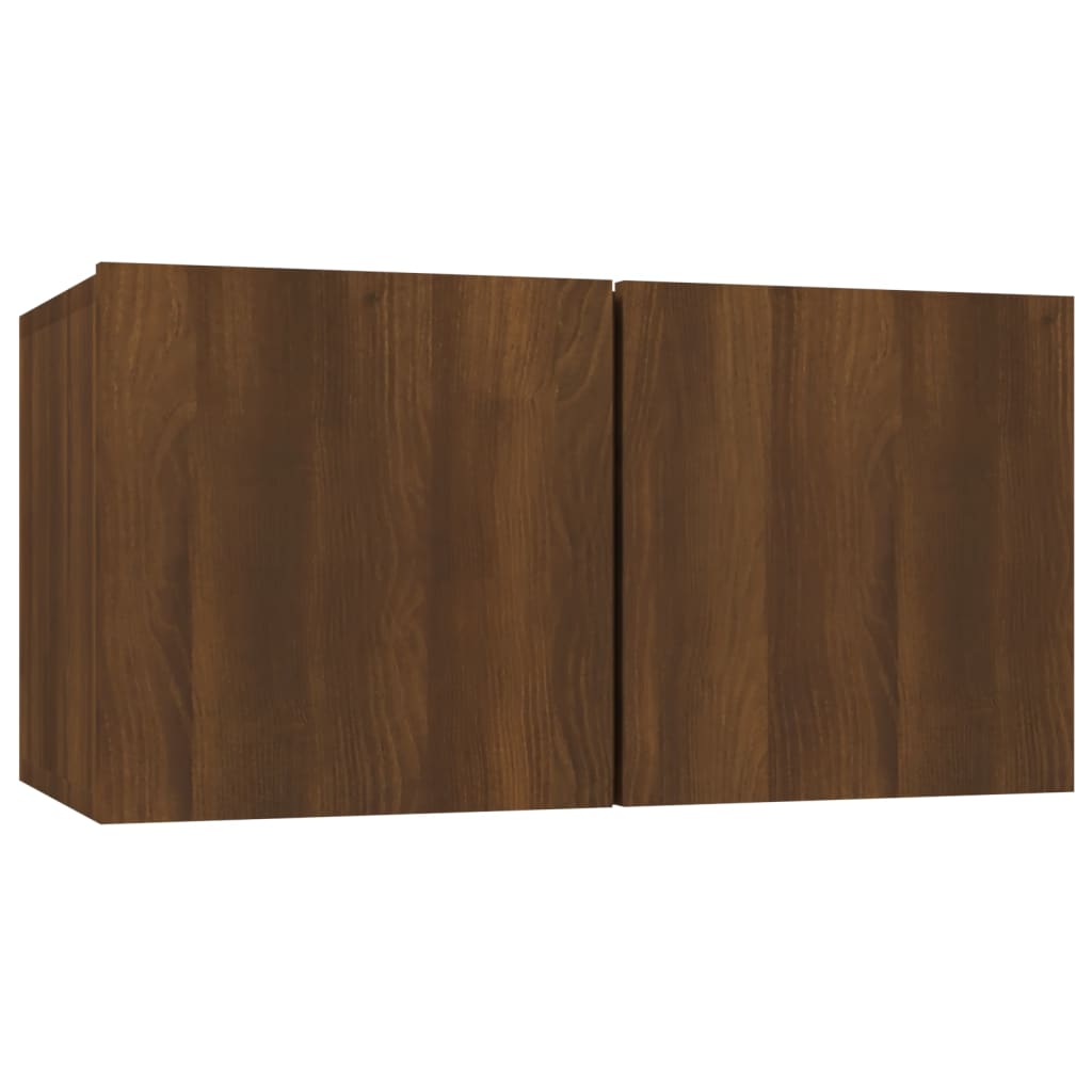 Mobile TV Pensile Rovere Marrone 60x30x30 cm Legno Multistrato - homemem39