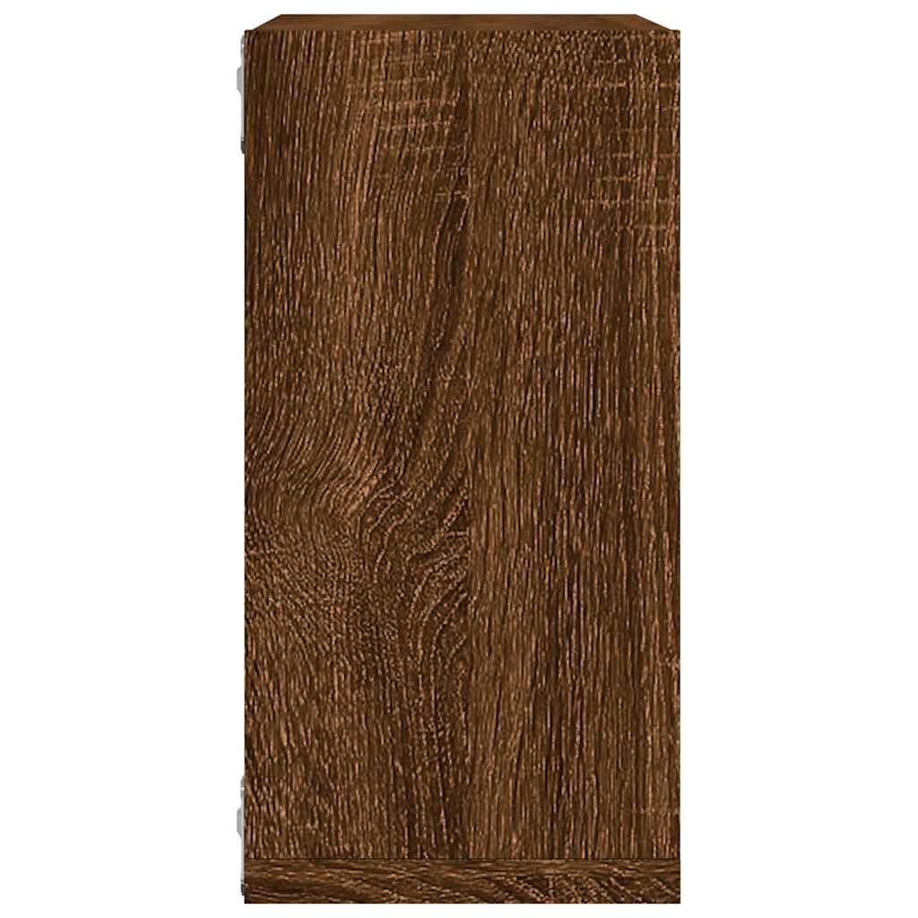 Mensole a Cubo 2 pz Rovere Marrone 30x15x30 cm | homemem39