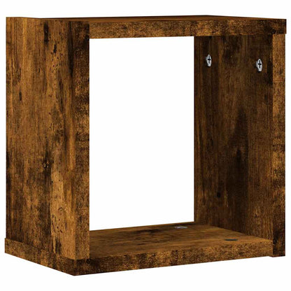 Scaffali da parete 2 pcs Rovere fumé 26 x 15 x 26 cm | homemem39