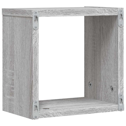 Scaffali da parete 2 pcs Grigio Sonoma 26 x 15 x 26 cm