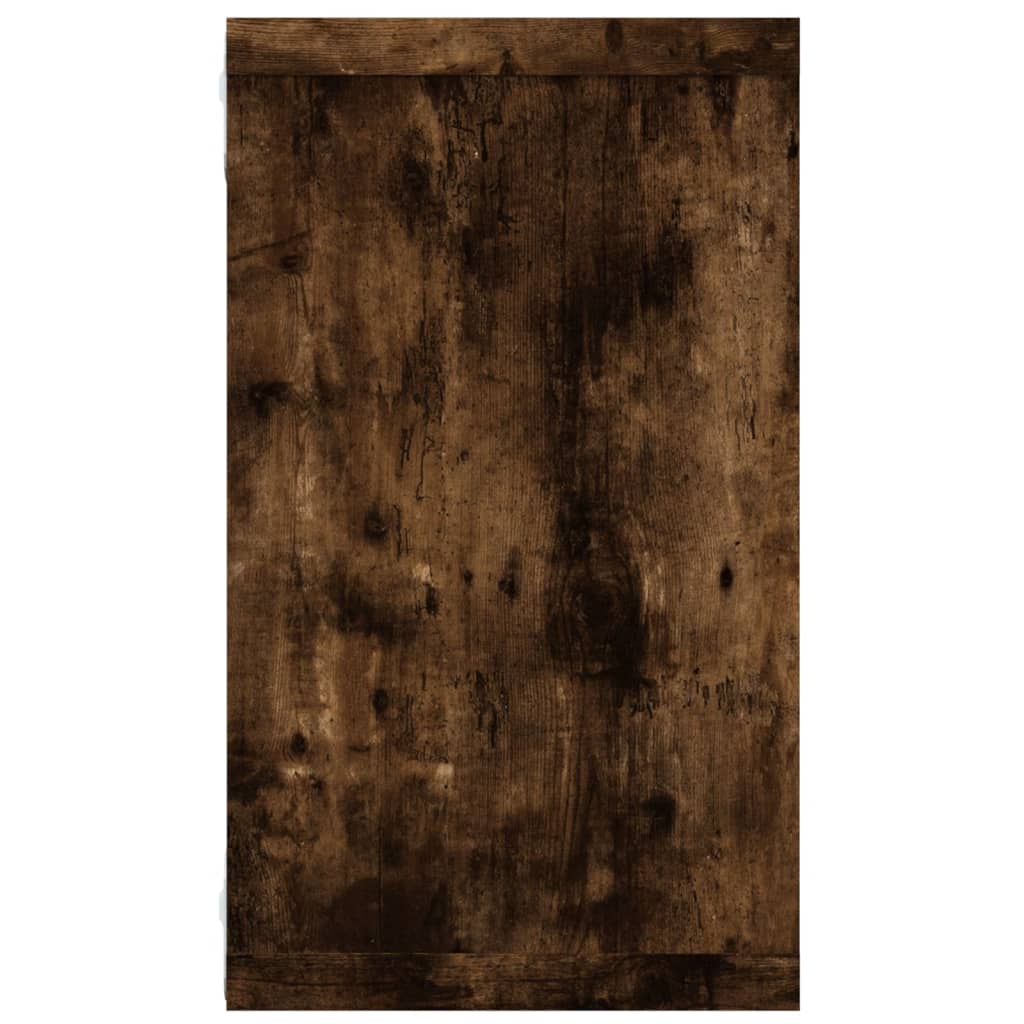 Mensole Muro Cubo 4 Rovere Fumo 80x15x26,5cm Legno Multistrato | homemem39