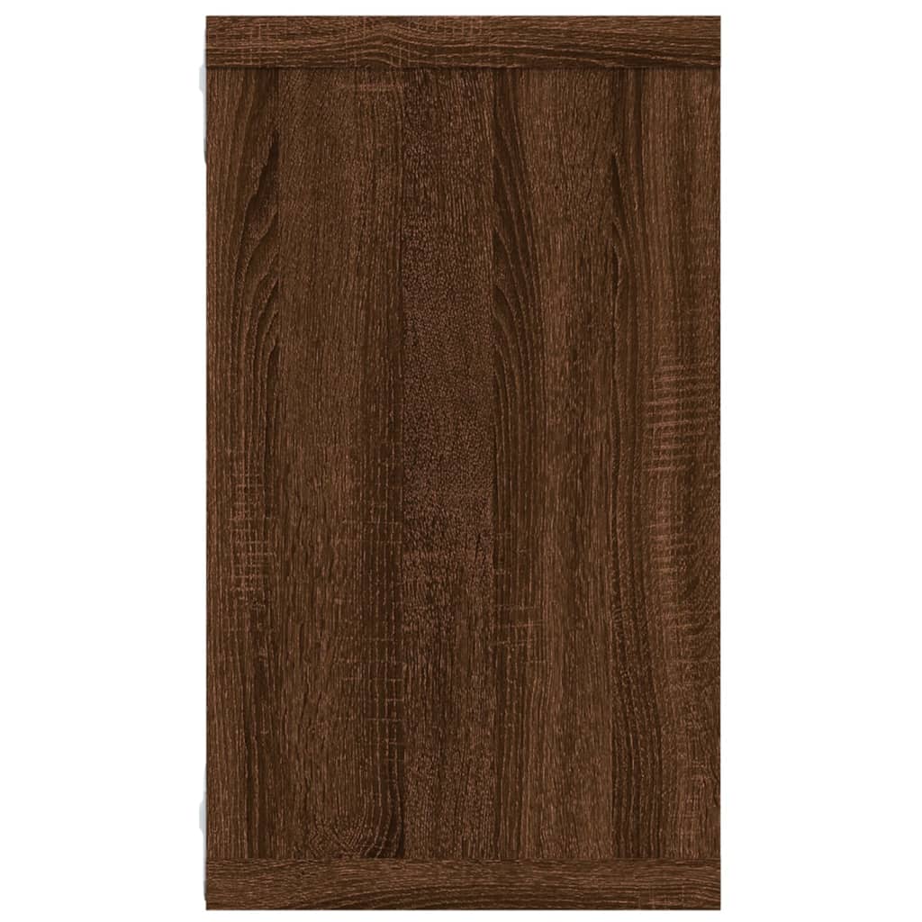 Mensole Muro Cubo 2 Rovere Marrone 80x15x26,5 Legno Multistrato | homemem39