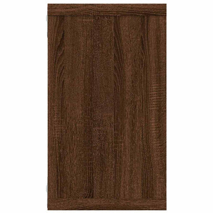 Mensole Muro Cubo 4 Rovere Marrone 80x15x26,5 Legno Multistrato