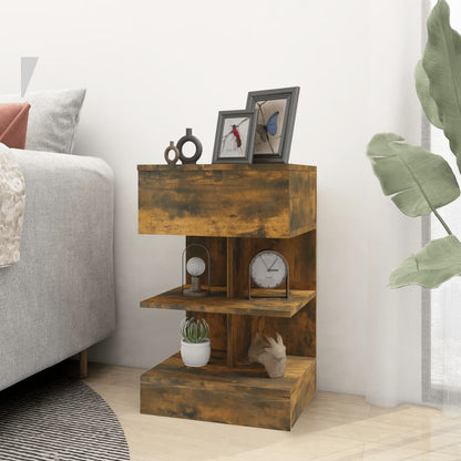Comodini 2 pz Rovere Fumo 40x35x65 cm in Legno Multistrato - homemem39