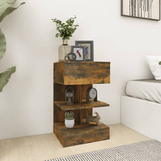 Comodini 2 pz Rovere Fumo 40x35x65 cm in Legno Multistrato - homemem39