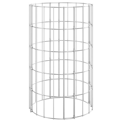 Fioriere Gabbione Circolare 3 pz in Acciaio Zincato Ø30x50 cm | homemem39