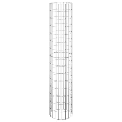 Fioriere Gabbione Circolare 3 pz in Acciaio Zincato Ø30x150 cm - homemem39
