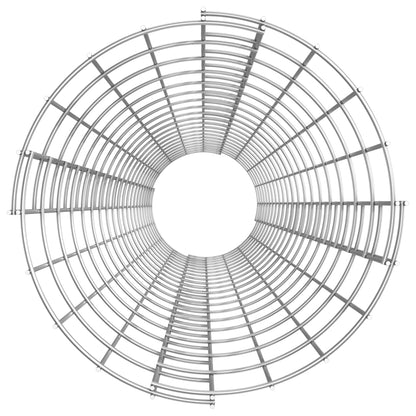 Fioriere Gabbione Circolare 3 pz in Acciaio Zincato Ø30x200 cm - homemem39
