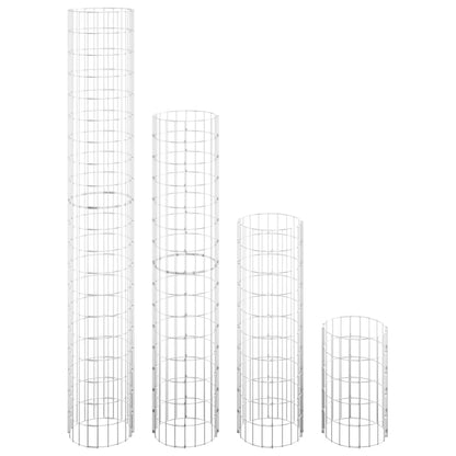 Fioriere Rialzate Gabbioni Circolari 4 pz Ø30x50/100/150/200 cm - homemem39