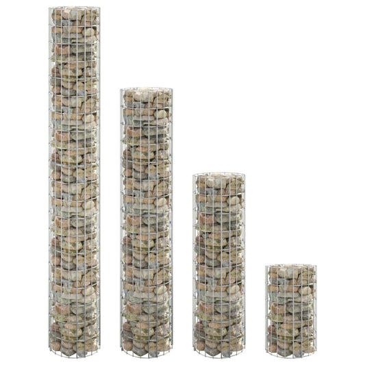 Fioriere Rialzate Gabbioni Circolari 4 pz Ø30x50/100/150/200 cm - homemem39