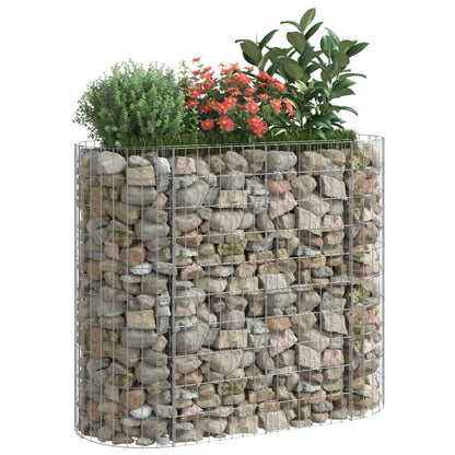 Gabbione con Letto Rialzato in Acciaio Zincato 120x50x100 cm - homemem39