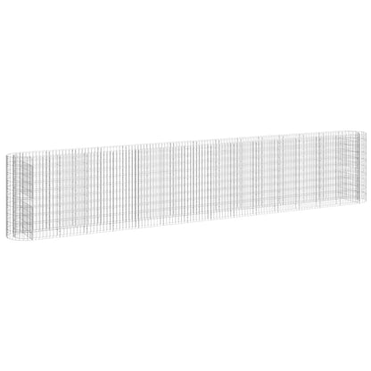 Gabbione con Letto Rialzato in Acciaio Zincato 540x50x100 cm - homemem39