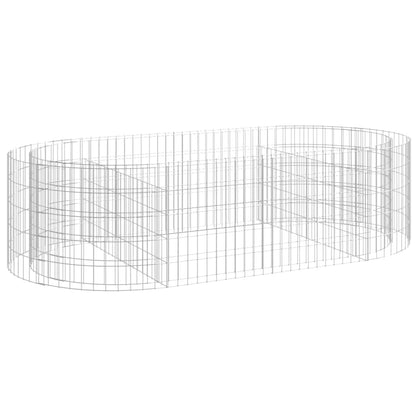 Gabbione con Letto Rialzato in Ferro Zincato 200x100x50 cm - homemem39