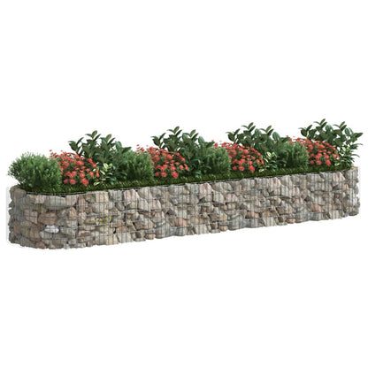 Gabbione con Letto Rialzato in Ferro Zincato 400x100x50 cm - homemem39