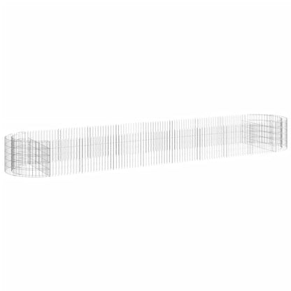 Gabbione con Letto Rialzato in Ferro Zincato 500x100x50 cm - homemem39